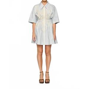 NEW CLEA evander mini dress in mist